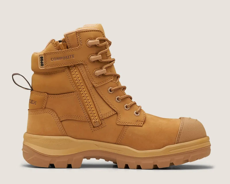 BLUNDSTONE 8560 UNISEX ROTOFLEX SAFETY BOOTS - WHEAT