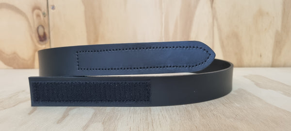 BUCKLE VELMEC 35MM VELCRO LEATHER BELT BLACK