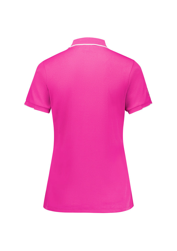 TRADIES SUPPORT THE LADIES - WOMENS PINK SHORT SLEEVE POLO