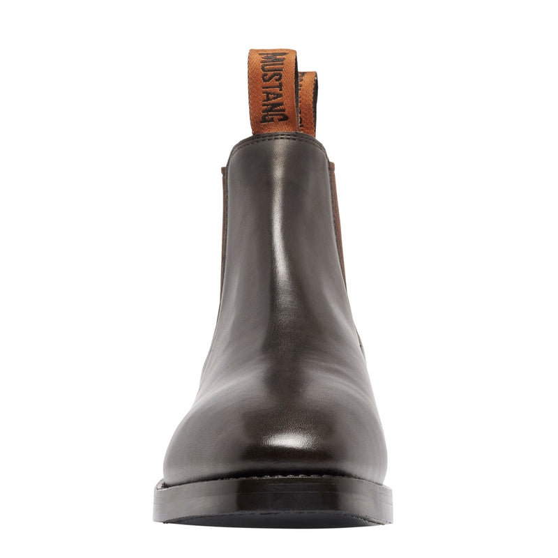 MUSTANG SIGNATURE MENS PULL-UP LEATHER BOOT